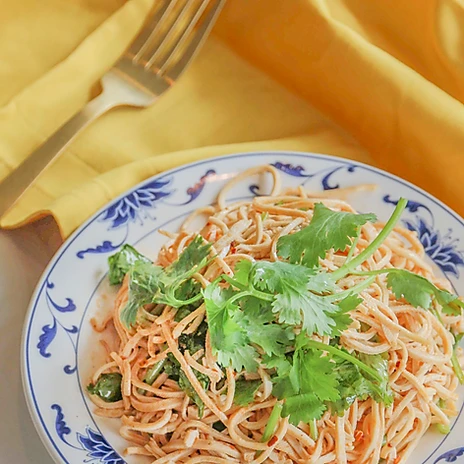 凉拌豆腐干丝__ Cilantro Soybean Noodle Salad